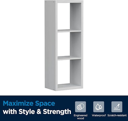 3 Cube Storage Organizer Single Row, Cube Shelf - Image 8
