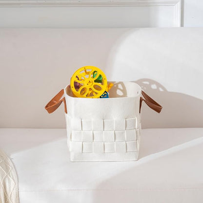 boldmonkey Storage Basket 3 Pack, Medium 10" x10" x10 " Baskets - Image 5