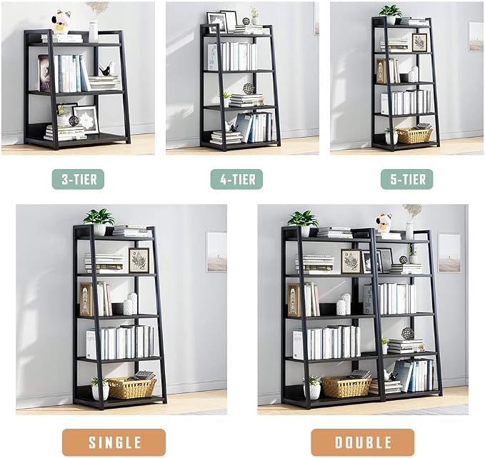 IOTXY 5 Tier Open Bookshelf - Image 7