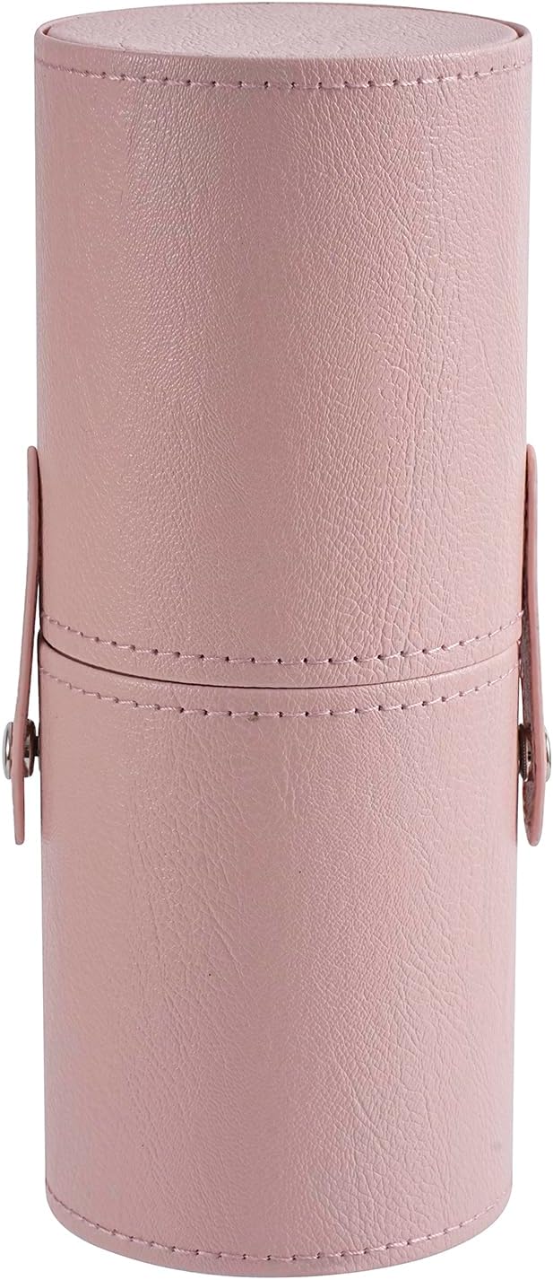 Portable Makeup Brush Holder, Waterproof PU Leather Travel Makeup Brush Case by RSRSLEII