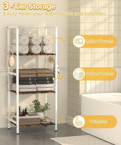 Mondazie Towel Racks for Bathroom Storage Shelves Free Standing, Pool Towel - Image 2