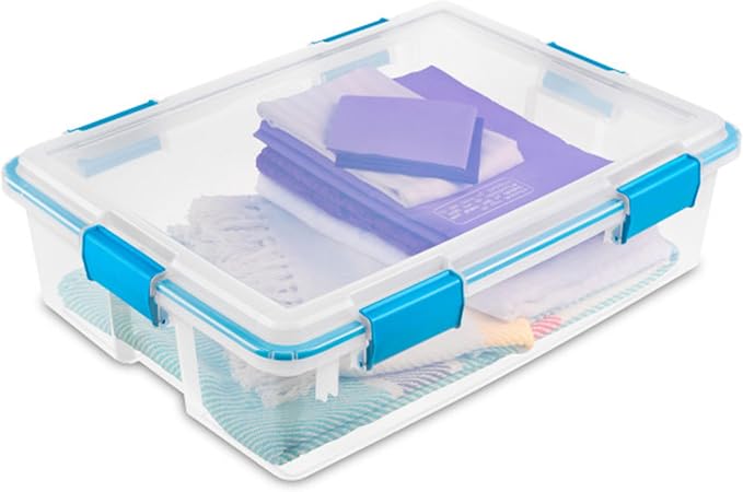 Sterilite 4-Pack Gasket Box, Weather-Resistant Storage Bins - Image 7