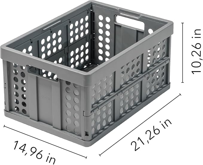 Clax® crate | folding box | basket | 48 qt | grey - Image 7