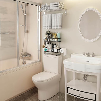 2-Tier Over Toilet Storage Shelf, Wall-Mount - Image 7