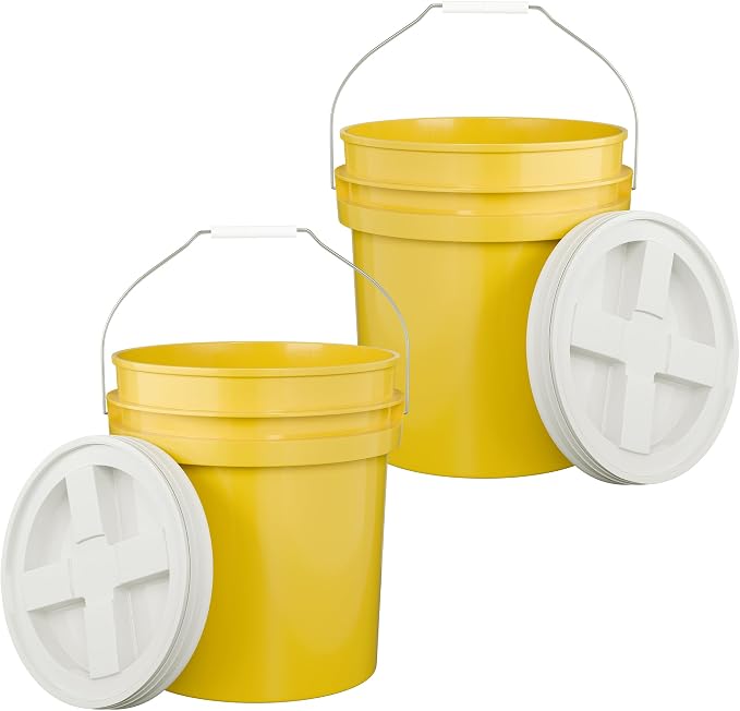 5-Gallon Yellow Bucket Pail by EconoHome