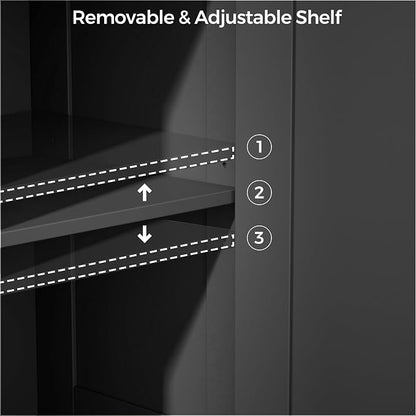 Homhedy Farmhouse Bathroom Storage Cabinet - Image 5