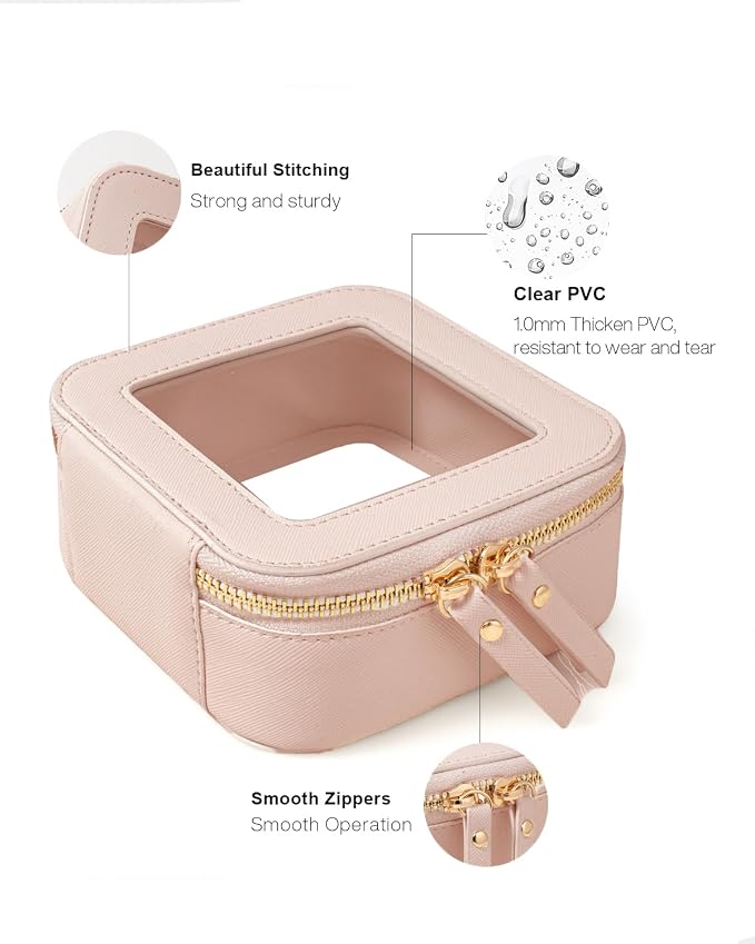 Travel Clear Makeup Bag Set, TSA Approved Cosmetic Bag Case - Image 3