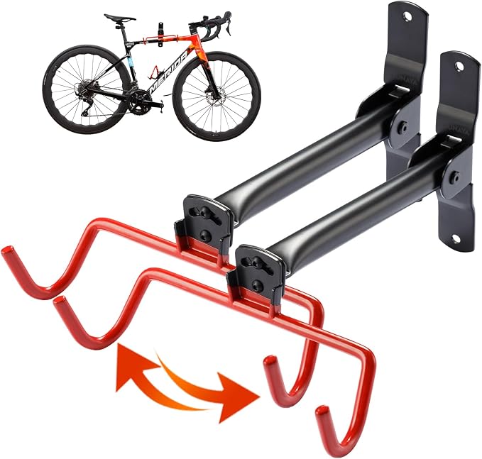 PHUNAYA Wall Mount Bike Rack, Bike Hanger Horizontal, Bicycle Holder Heavy Duty by PHUNAYA