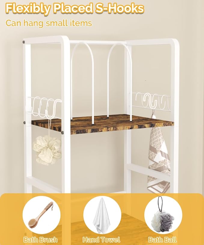 Mondazie Towel Racks for Bathroom Storage Shelves Free Standing, Pool Towel - Image 4