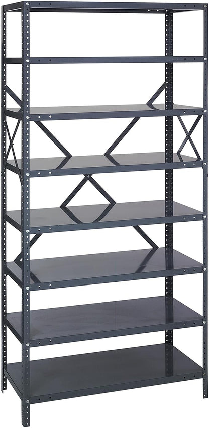QUANTUM STORAGE SYSTEMS 75-1836-8 IRONMAN Solid Heavy Duty 8 Shelves 75" H x by QuantumStorageSystems