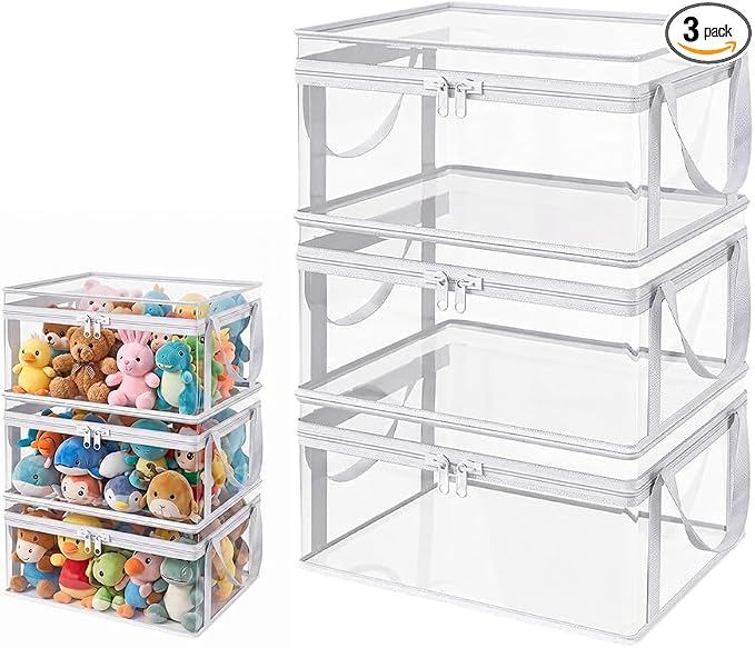 Large Clear Plastic Storage Box by Unknown