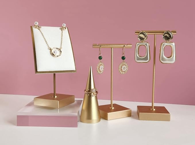 GemeShou 2pcs metal earring holder, mini hangers - Image 9