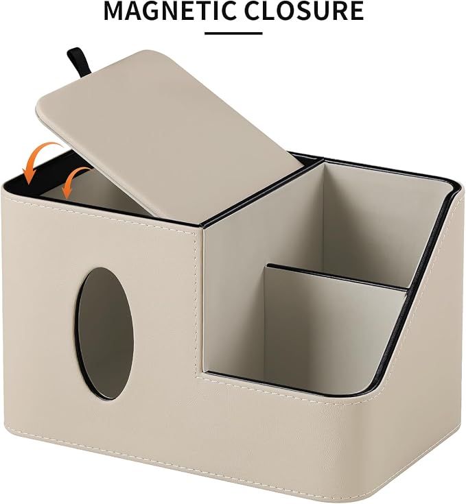 PU Leather Square Tissue Box Cover - Image 5