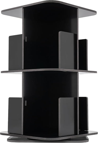 Rotating Bookshelf, Revolving Bookcase, Stackable Bookshelf Organizer, Swivel - Image 9