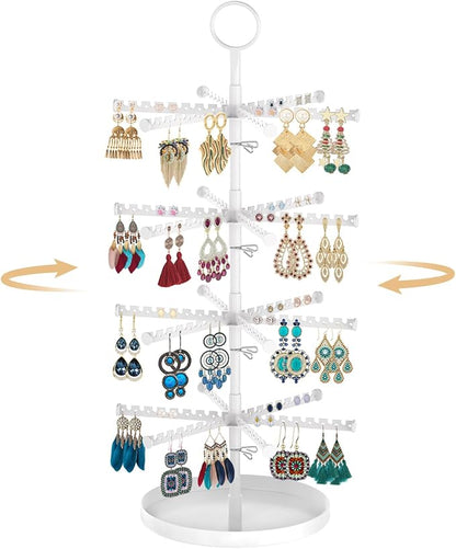 MODOWEY Rotating Earring Holder Organizer Tree Adjustable Display by MODOWEY