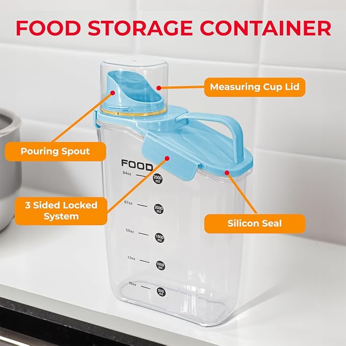 Two Pack Food & Cereal Storage Container - Image 3