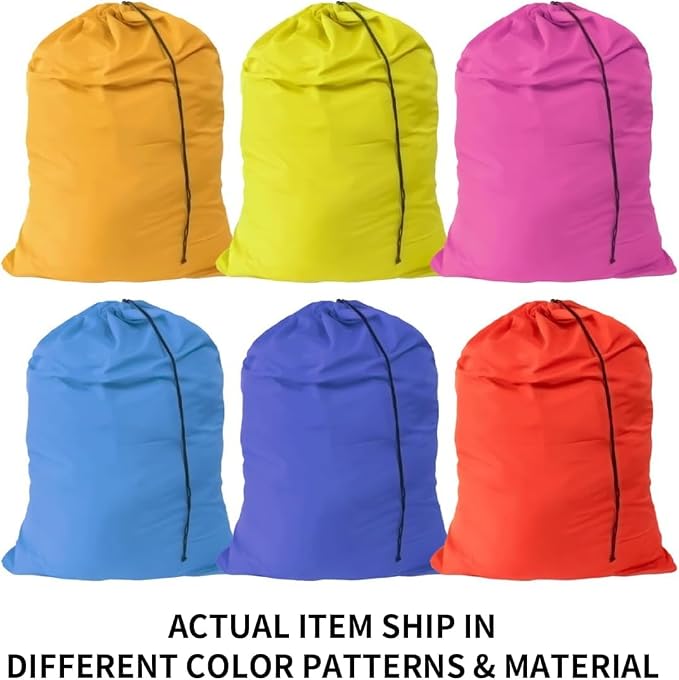 Pop Up Hampers 3 Pack with Extra Large Laundry Bags 6 Pack, Varied Colors - Image 2