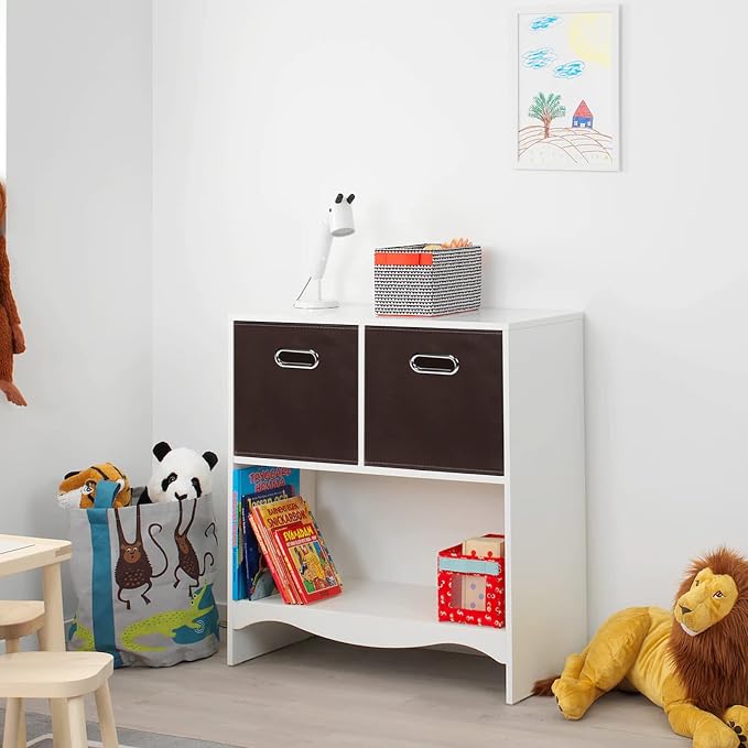 Fabric Cubby Storage Bins, Cube Organizer Bin Foldable Storage Boxes - Image 4