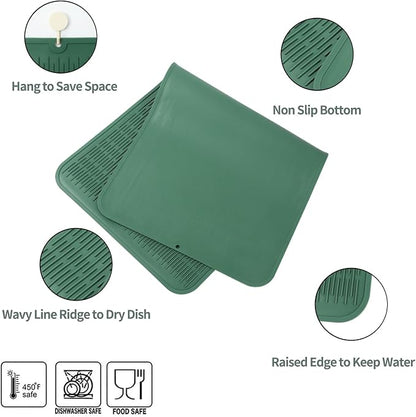 Silicone Dish Drying Mat for Multiple Usage, Easy clean, Eco-friendly, - Image 3