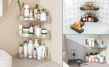 Webetop Corner Bathroom Counter Organizer 3 Tier Bathroom Countertop Organizers - Image 7