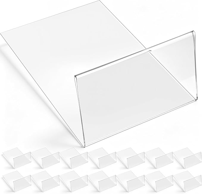 Containlol 15 Pieces Clear Shelf Label Holders Moveable Shelves Tags Moveable - Image 9
