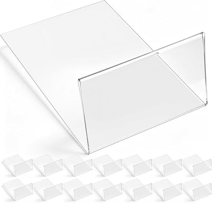 Containlol 15 Pieces Clear Shelf Label Holders Moveable Shelves Tags Moveable - Image 9