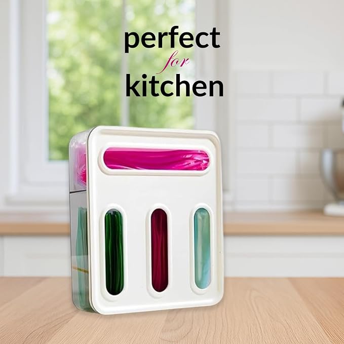 Storage Bag Organizer for Kitchen Drawer – 4 in 1 Plastic Baggie Organizer - Image 7