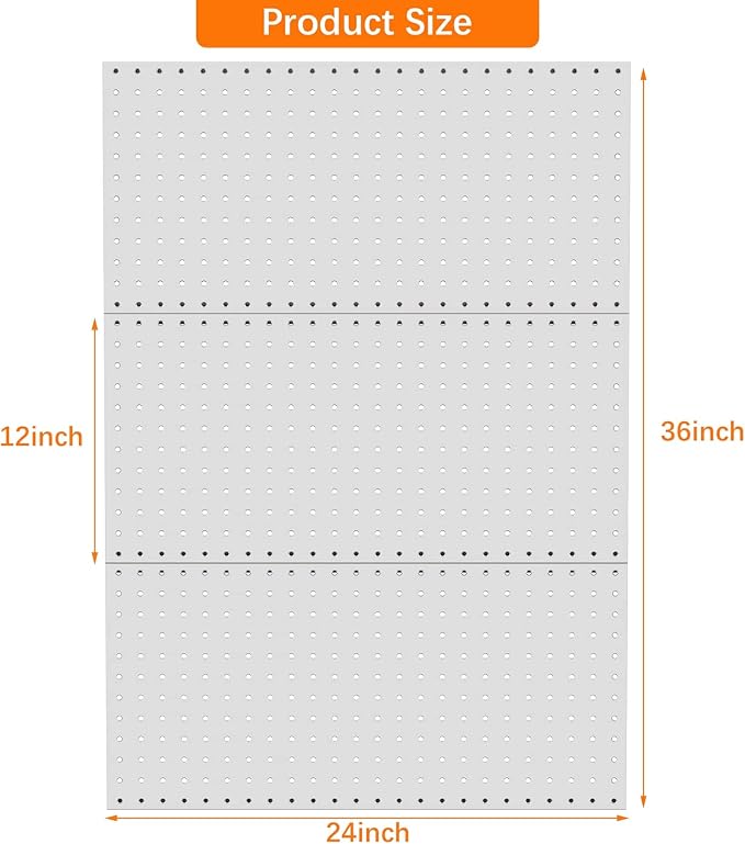 TORACK 3 PCS Metal Pegboard Panels - Image 3