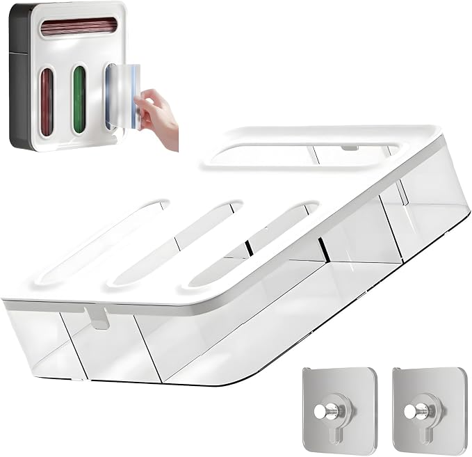 4-in-1 Food Storage Bag Organizer, Kitchen Drawer Plastic Bag Organizer by Unknown