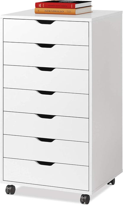 DEVAISE 7-Drawer Office File Cabinets, Mobile Craft Storage Cabinet, Storage by DEVAISE
