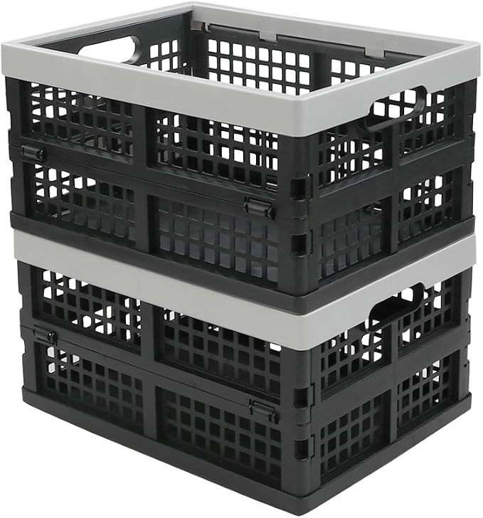 16-Liter Collapsible Storage Crates/Folding Milk Basket - Image 3