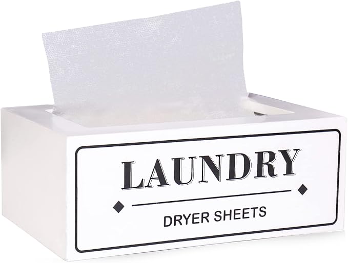 Dryer Sheet Holder Dispenser Container, Space Saving Laundry Room Organization by magicsewingmachine