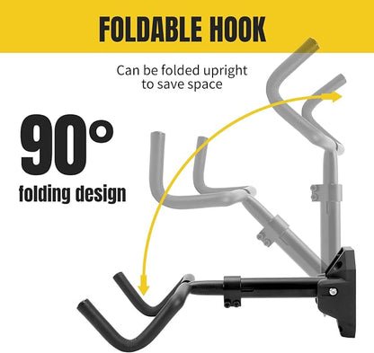 MaxxHaul 51184 Bike Wall Mount Rack – 66 lb Capacity – Adjustable 14.5″ to - Image 3