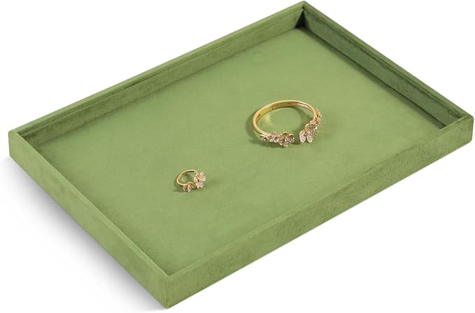 Velvet Stackable Jewelry Display Flat Tray - Image 4