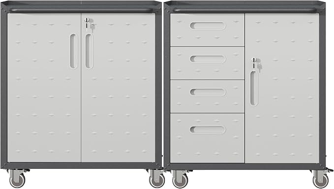 Metal Tool Cabinet, Garage Storage Cabinet System, Wall Cabinet & Locking by VIYET