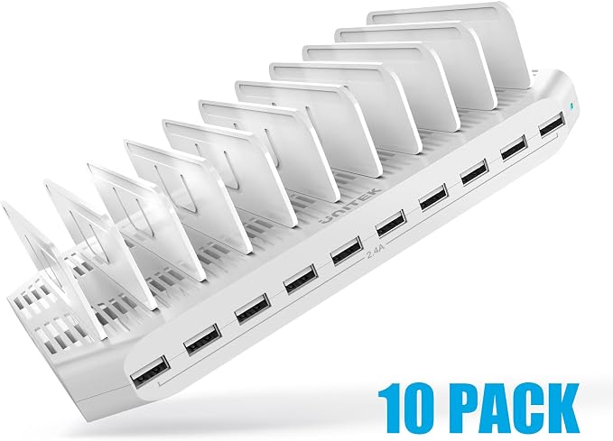 【10PCS】 Unitek Multi Charging Station, 10-Port USB Charger - Image 2