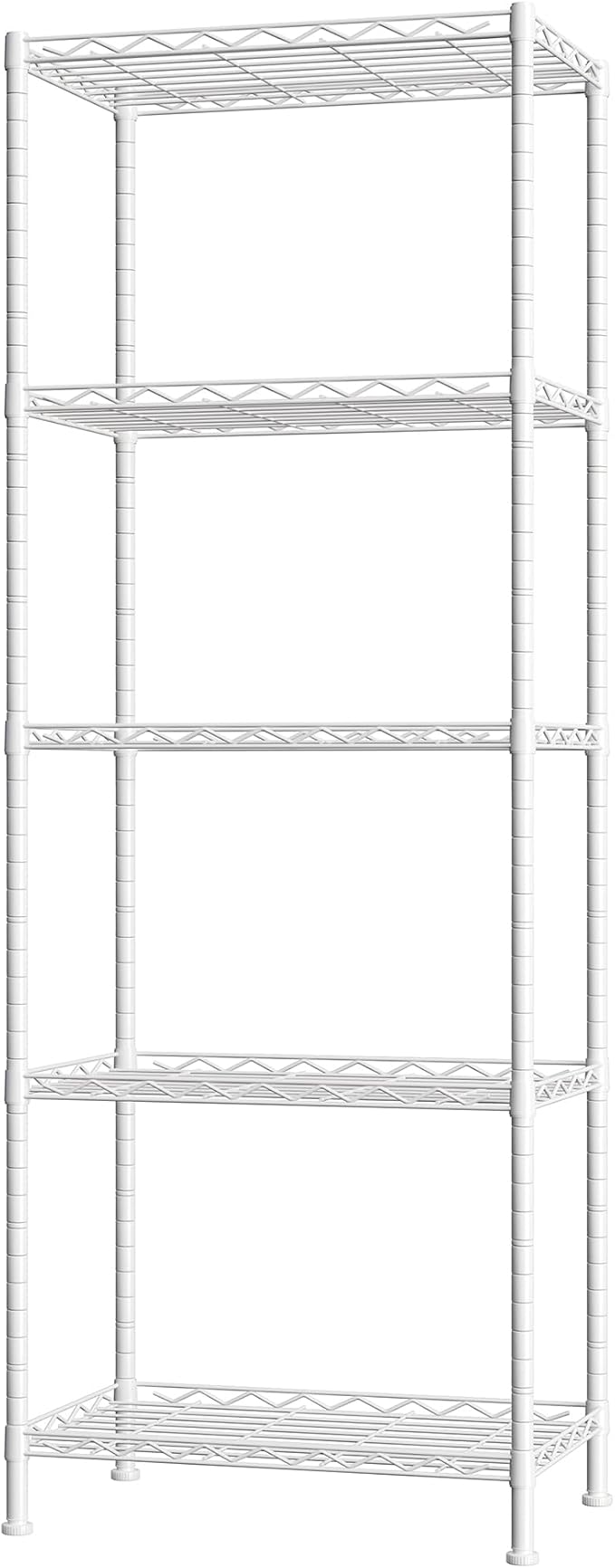 HOMEFORT 5-Shelving Unit, Adjustable Wire Shelving, Metal Wire Shelf Rack - Image 7