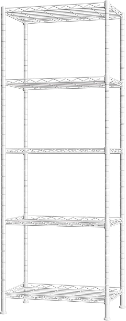 HOMEFORT 5-Shelving Unit, Adjustable Wire Shelving, Metal Wire Shelf Rack - Image 7