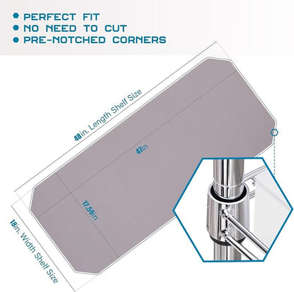 BRIAN & DANY Wire Shelf Liner 18" X 48", Heavy Duty Shelf Liners - Image 2