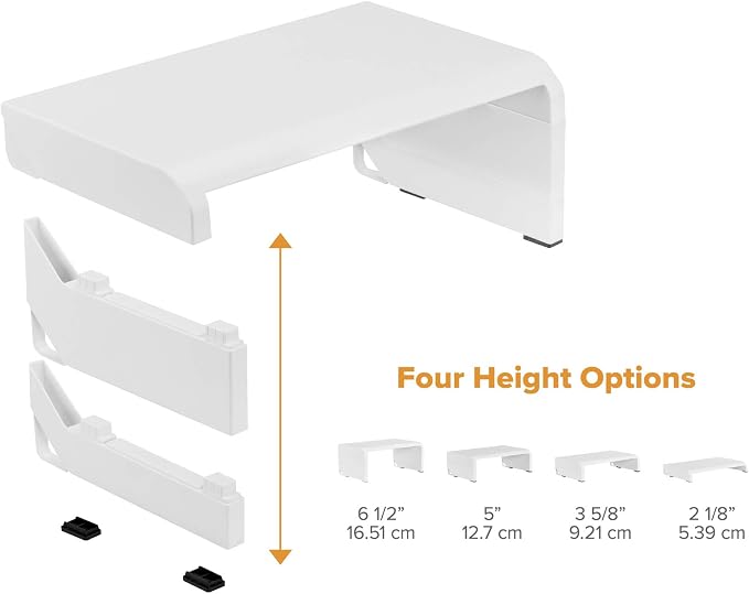 Bostitch Office Konnect Adjustable Monitor Stand Riser, 4 Height Adjustments - Image 5