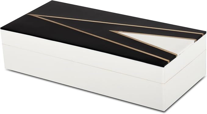 Handicrafts Home Black and White Decorative Storage Box by HandicraftsHome
