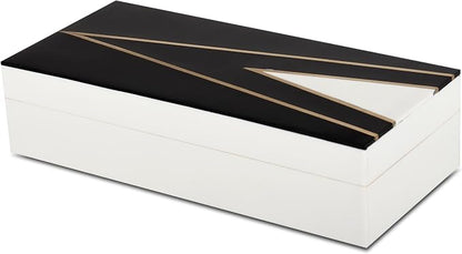 Handicrafts Home Black and White Decorative Storage Box by HandicraftsHome