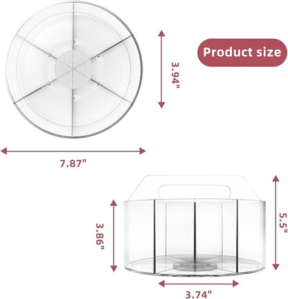 Absonic Acrylic Pen Holder Pencil Organizer, 360-Degree Rotating Pencil Holder - Image 8