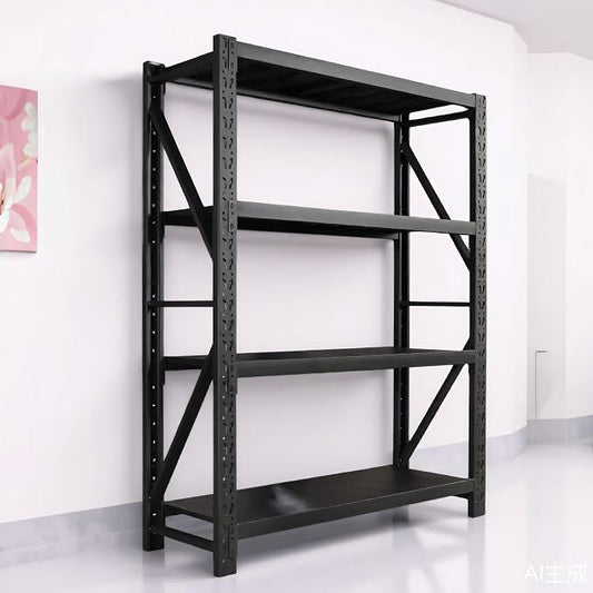 Heavy Duty Warehouse Shelving 4-Tier Industrial Steel Storage Shelves, 2600LB by Unknown