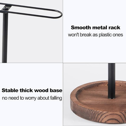 Sunglass Organizer, Wood Eyeglass Holder Rack, Metal Sunglasses Organizer - Image 3