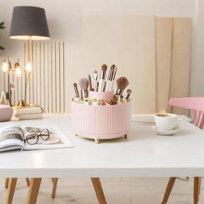 360 Degree Rotating Desktop Organizer, Makeup Brushes, Desktop Stationery - Image 5