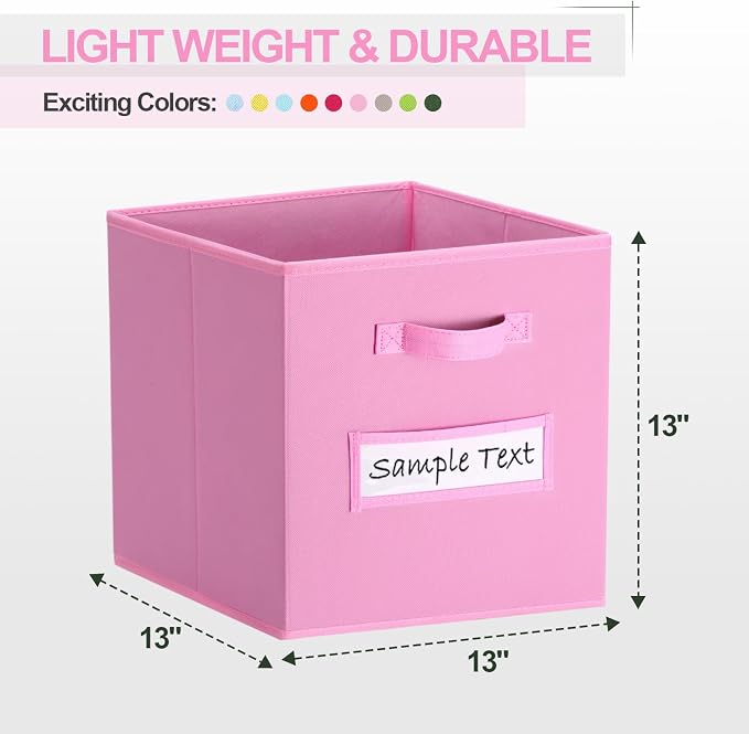 13x13 storage cube bins Foldable Fabric storage cubes - Image 2