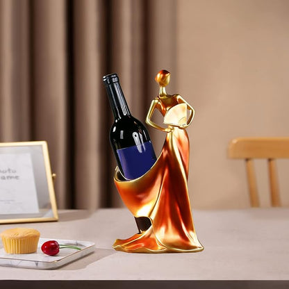 Artpaul Wine Bottle Holder Beauty Lady Statue Wine Bottle Stand Lady Wine Rack - Image 8