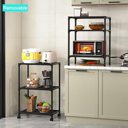 Black Shelving Unit, 6 Tier Tall Narrow Shelving Unit - Image 5