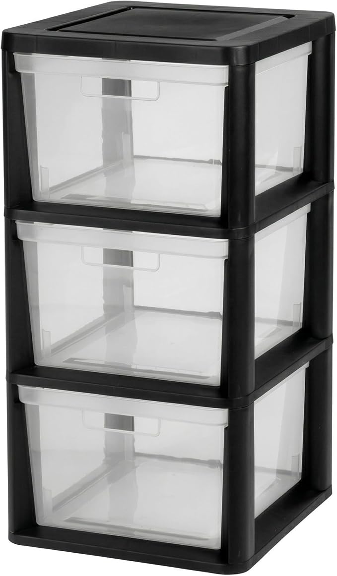 3 Drawer Plastic Storage Tower Craft Organizer Chest by Unknown
